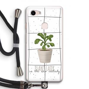 CaseCompany Kamerplant op vensterruit: Pixel 3 Transparant Hoesje met koord