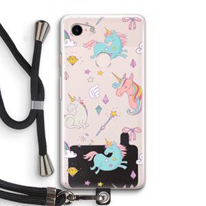 CaseCompany Fantasiewereld: Pixel 3 Transparant Hoesje met koord