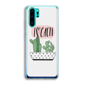 CaseCompany I love cacti: Huawei P30 Pro Transparant Hoesje
