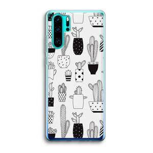 CaseCompany Cactusmotief: Huawei P30 Pro Transparant Hoesje