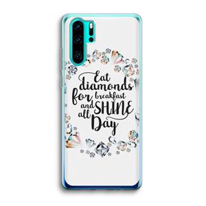 CaseCompany Diamonds: Huawei P30 Pro Transparant Hoesje