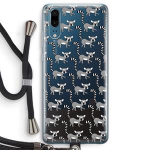 CaseCompany Makis: Huawei P20 Transparant Hoesje met koord