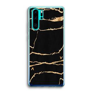 CaseCompany Gouden marmer: Huawei P30 Pro Transparant Hoesje