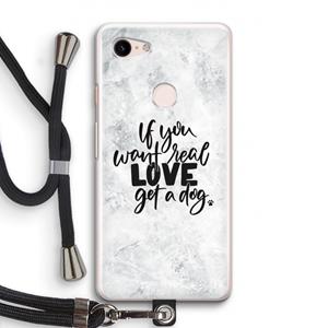 CaseCompany Partner in crime: Pixel 3 Transparant Hoesje met koord