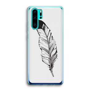 CaseCompany Pluim: Huawei P30 Pro Transparant Hoesje