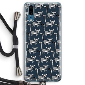 CaseCompany Makis: Huawei P20 Transparant Hoesje met koord