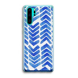 CaseCompany Blauwe pijlen: Huawei P30 Pro Transparant Hoesje