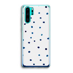 CaseCompany Blauwe stippen: Huawei P30 Pro Transparant Hoesje