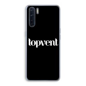 CaseCompany Topvent Zwart: Oppo A91 Transparant Hoesje