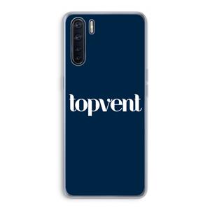 CaseCompany Topvent Navy: Oppo A91 Transparant Hoesje