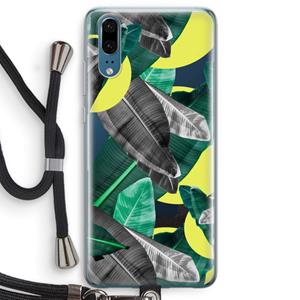 CaseCompany Fantasie jungle: Huawei P20 Transparant Hoesje met koord