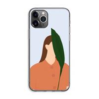 CaseCompany Leaf: iPhone 11 Pro Max Transparant Hoesje