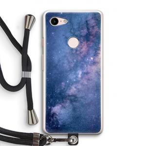 CaseCompany Nebula: Pixel 3 Transparant Hoesje met koord
