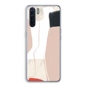 CaseCompany Lava: Oppo A91 Transparant Hoesje