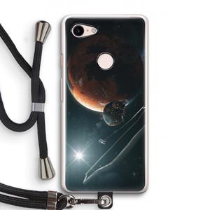 CaseCompany Mars Renaissance: Pixel 3 Transparant Hoesje met koord