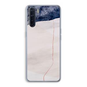 CaseCompany Stone White: Oppo A91 Transparant Hoesje