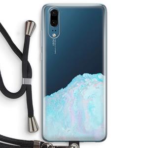 CaseCompany Fantasie pastel: Huawei P20 Transparant Hoesje met koord