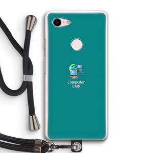 CaseCompany Win98: Pixel 3 Transparant Hoesje met koord