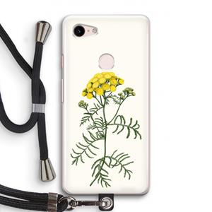 CaseCompany Tansy: Pixel 3 Transparant Hoesje met koord