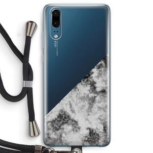 CaseCompany Onweer: Huawei P20 Transparant Hoesje met koord