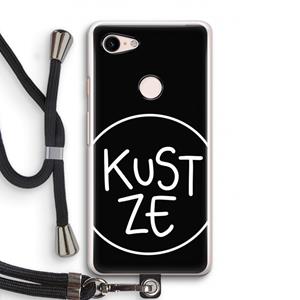 CaseCompany KUST ZE: Pixel 3 Transparant Hoesje met koord