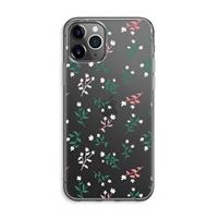 CaseCompany Small white flowers: iPhone 11 Pro Max Transparant Hoesje