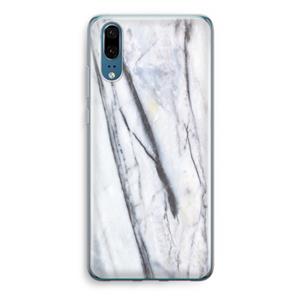 CaseCompany Gestreepte marmer: Huawei P20 Transparant Hoesje