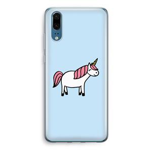 CaseCompany Eenhoorn: Huawei P20 Transparant Hoesje