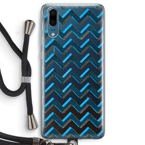 CaseCompany Onderbroken lijn: Huawei P20 Transparant Hoesje met koord