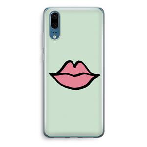 CaseCompany Kusje: Huawei P20 Transparant Hoesje