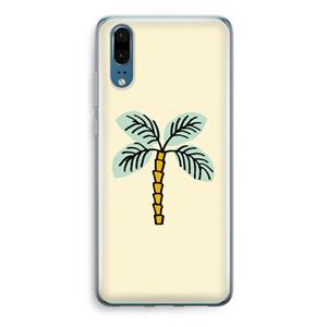 CaseCompany Palmboom: Huawei P20 Transparant Hoesje