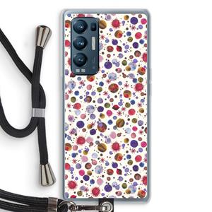 CaseCompany Planets Space: Oppo Find X3 Neo Transparant Hoesje met koord