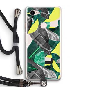 CaseCompany Fantasie jungle: Pixel 3 Transparant Hoesje met koord