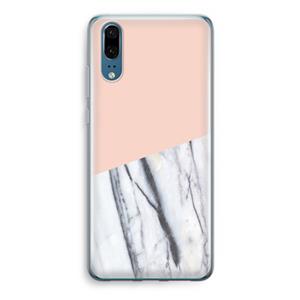 CaseCompany A touch of peach: Huawei P20 Transparant Hoesje