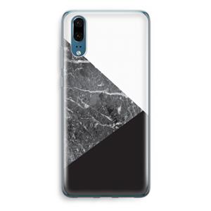 CaseCompany Combinatie marmer: Huawei P20 Transparant Hoesje