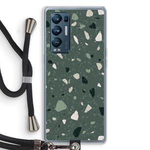 CaseCompany Terrazzo N°19: Oppo Find X3 Neo Transparant Hoesje met koord