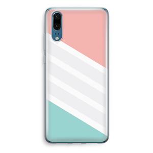 CaseCompany Strepen pastel: Huawei P20 Transparant Hoesje