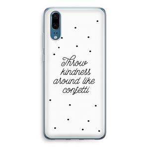 CaseCompany Confetti: Huawei P20 Transparant Hoesje
