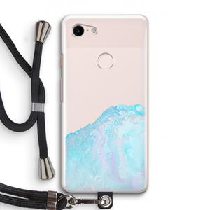 CaseCompany Fantasie pastel: Pixel 3 Transparant Hoesje met koord