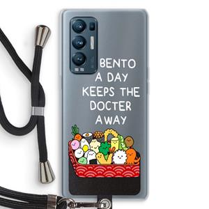 CaseCompany Bento a day: Oppo Find X3 Neo Transparant Hoesje met koord