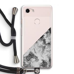 CaseCompany Onweer: Pixel 3 Transparant Hoesje met koord