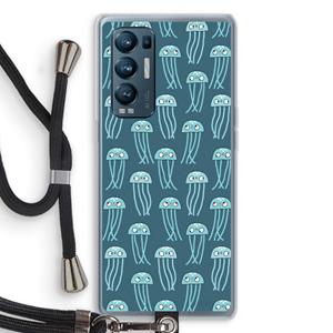 CaseCompany Kwallie: Oppo Find X3 Neo Transparant Hoesje met koord