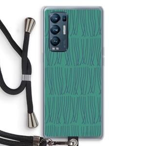CaseCompany Swirls: Oppo Find X3 Neo Transparant Hoesje met koord