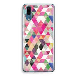CaseCompany Gekleurde driehoekjes: Huawei P20 Transparant Hoesje