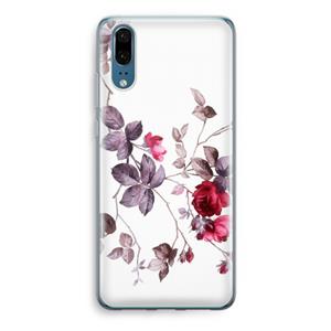 CaseCompany Mooie bloemen: Huawei P20 Transparant Hoesje