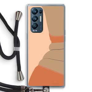 CaseCompany Bikini: Oppo Find X3 Neo Transparant Hoesje met koord