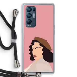 CaseCompany Confidence: Oppo Find X3 Neo Transparant Hoesje met koord
