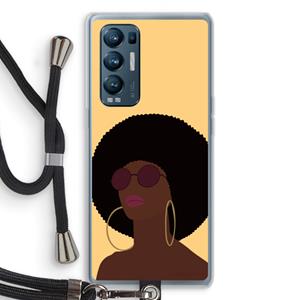CaseCompany Golden hour: Oppo Find X3 Neo Transparant Hoesje met koord