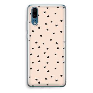 CaseCompany Kleine kattenkopjes: Huawei P20 Transparant Hoesje