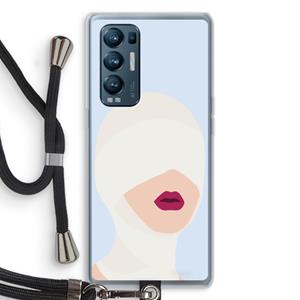 CaseCompany Incognito: Oppo Find X3 Neo Transparant Hoesje met koord